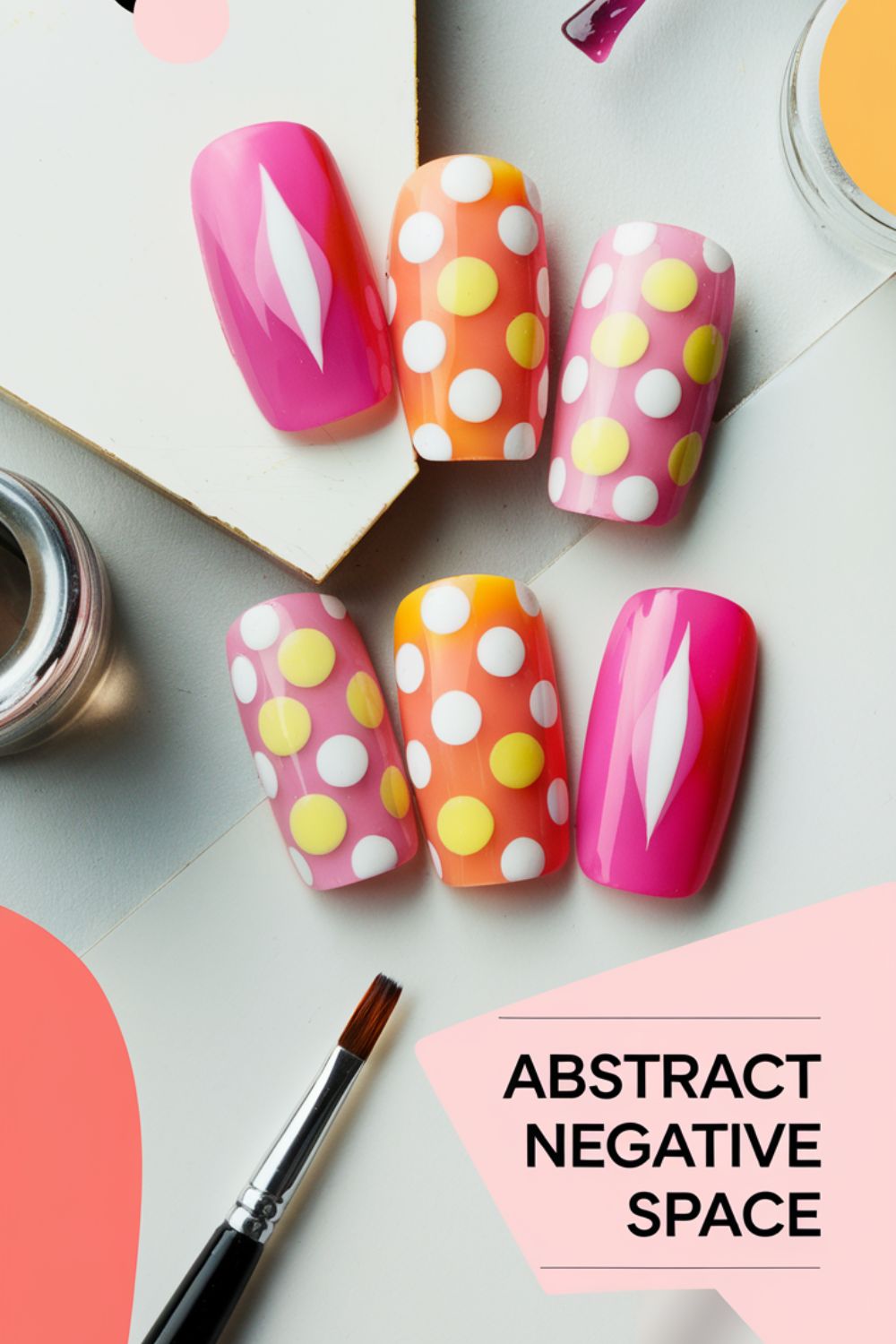 Abstract Negative Space nail