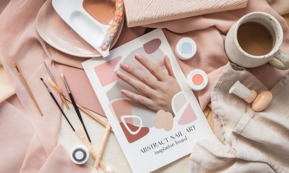 Easy Abstract Acrylic Nail Art Design ideas