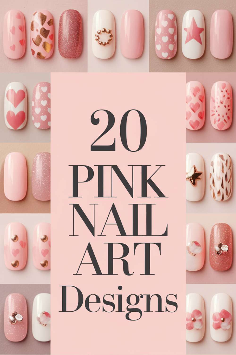 20 Pink Nail Art Designs