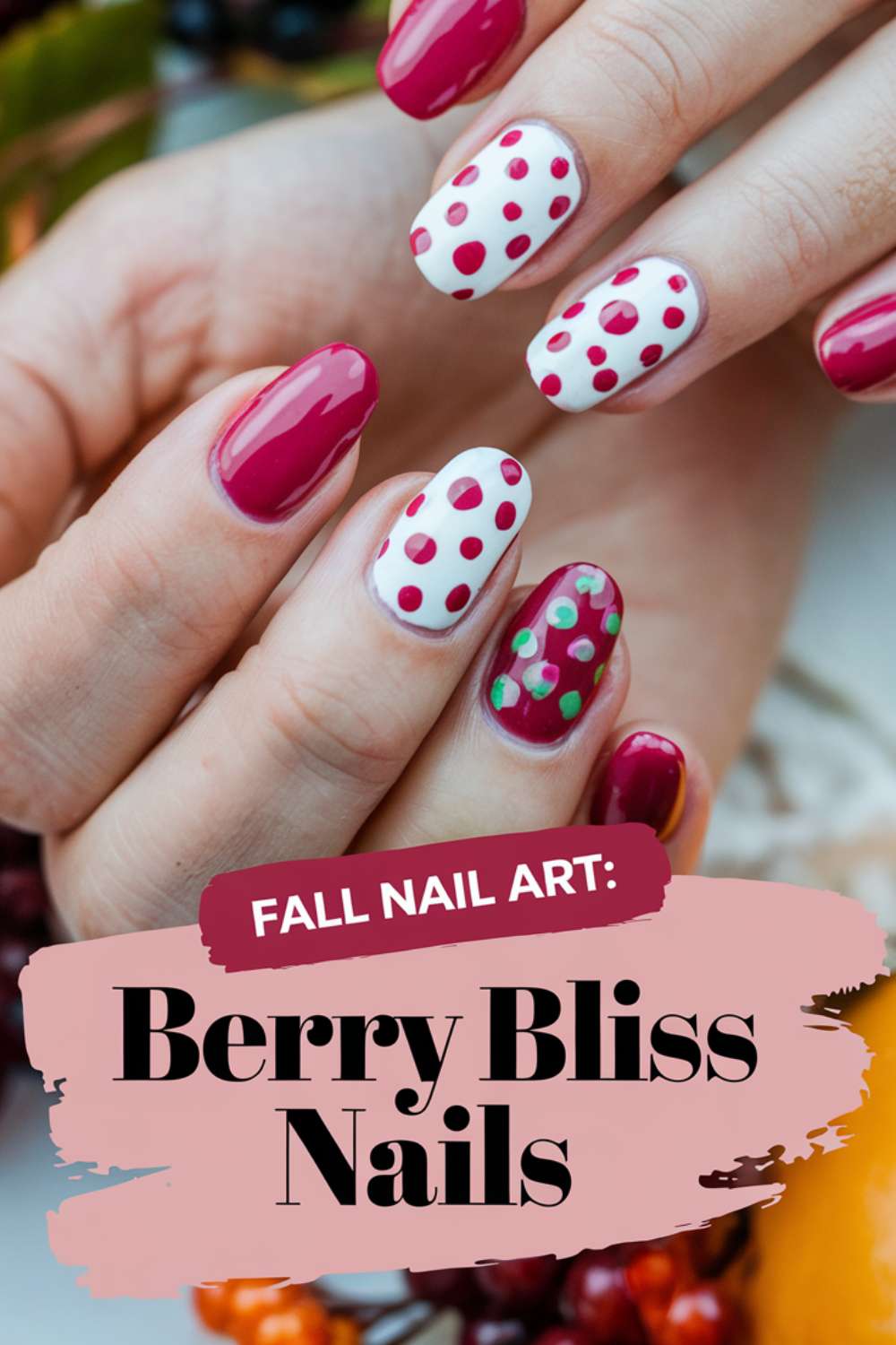 Berry Bliss Nails art design ideas