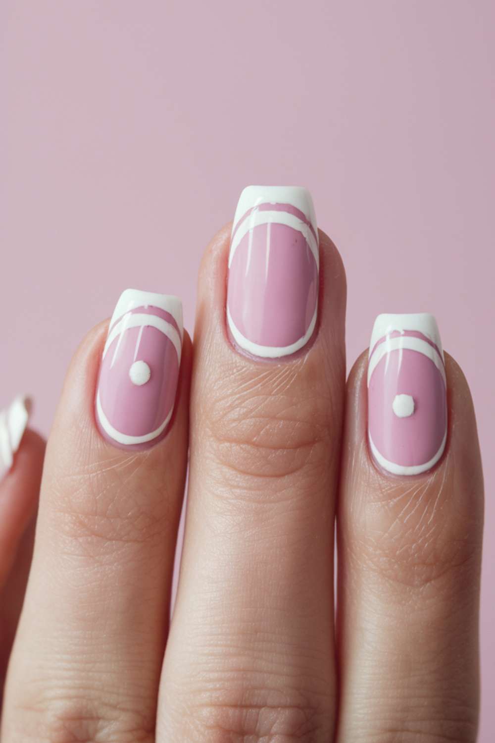 Classic Nail Art Pink Simple ideas