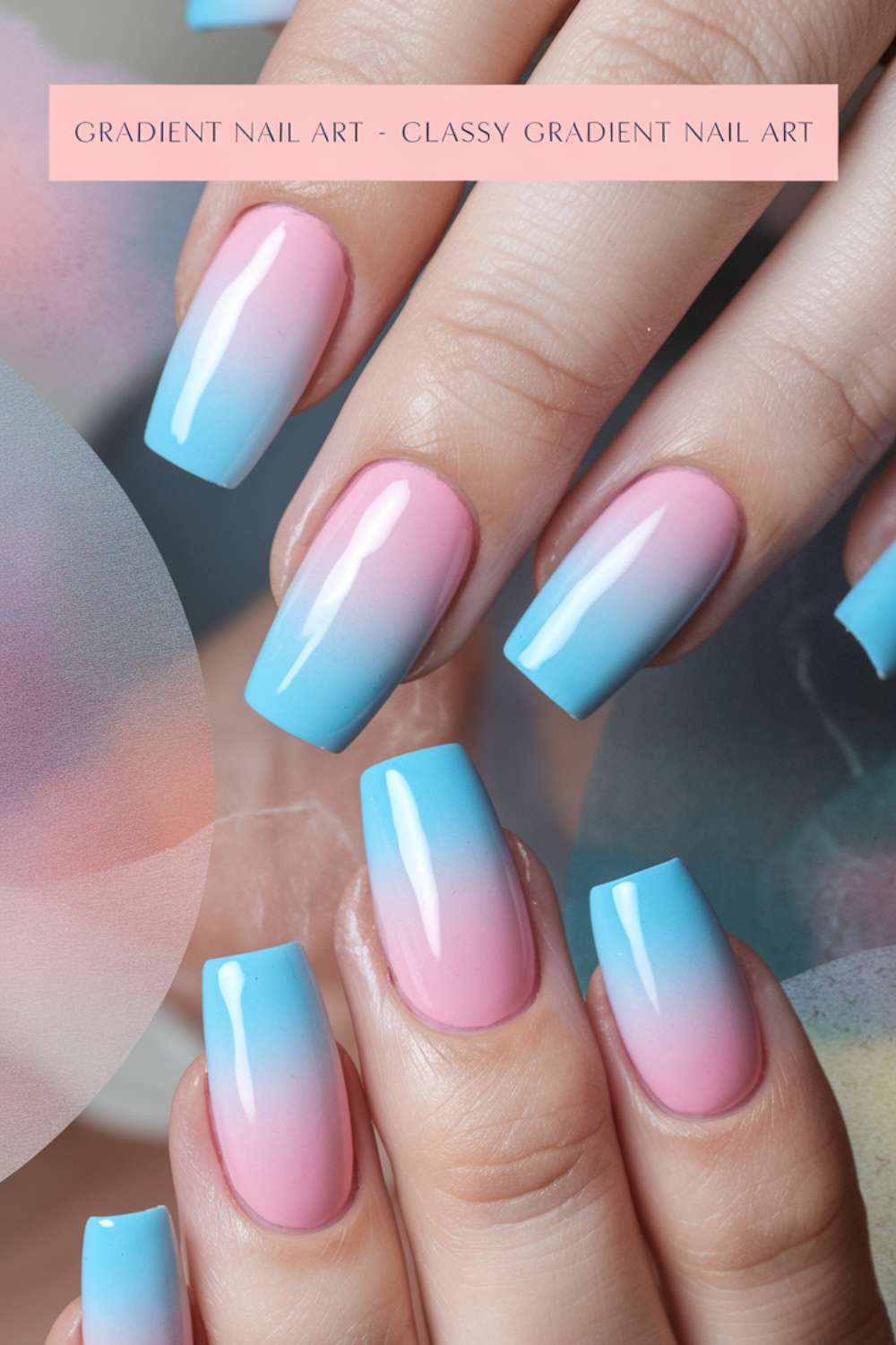 Classy Gradient Nail Art
