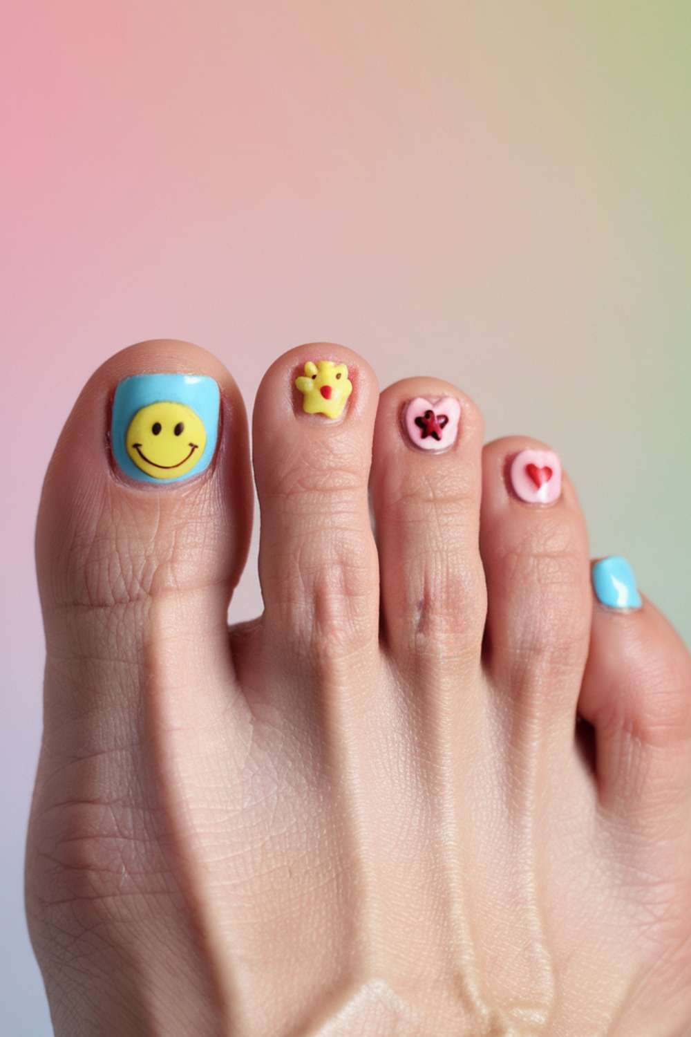 Cute and Playful Toenail Nail Art Designs