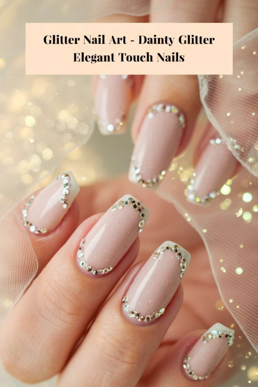 Dainty Glitter Elegant Touch Nails art design