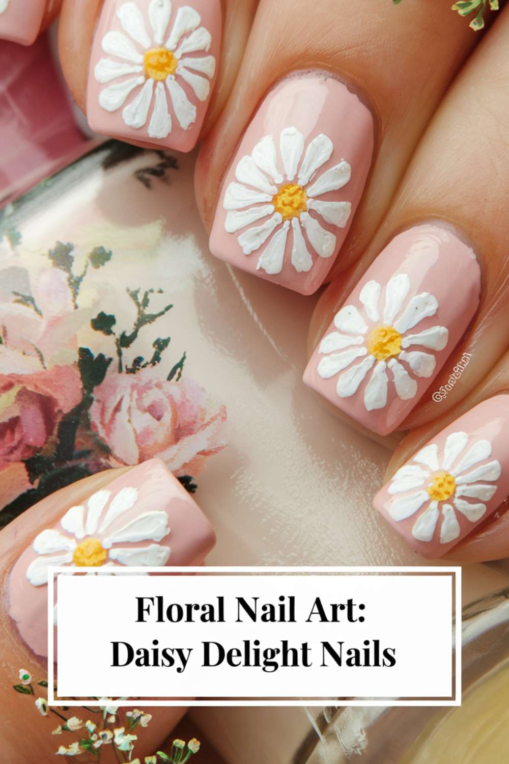 Daisy Delight Nails art design
