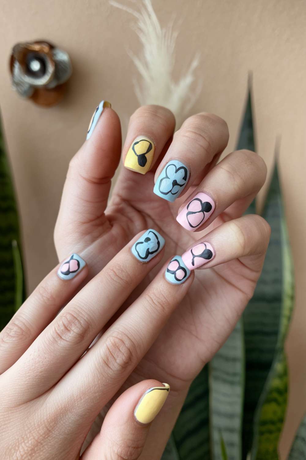 Elegant Negative Space nail art Designs