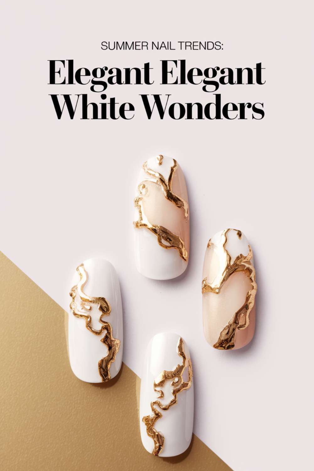 Elegant White Wonders nail arts