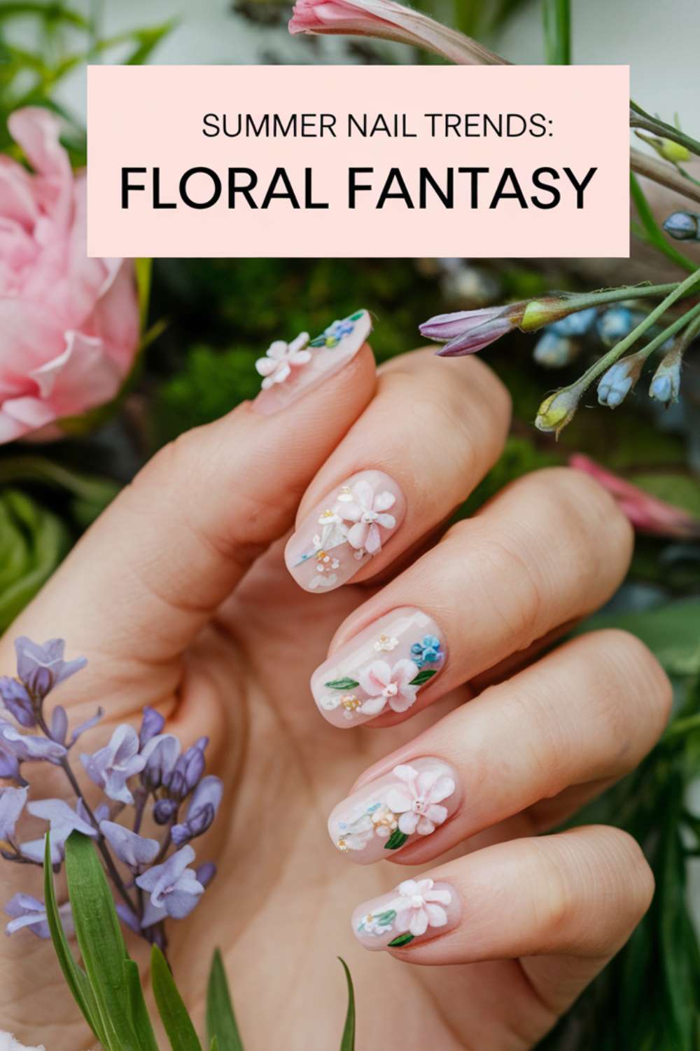 Floral Fantasy nail arts