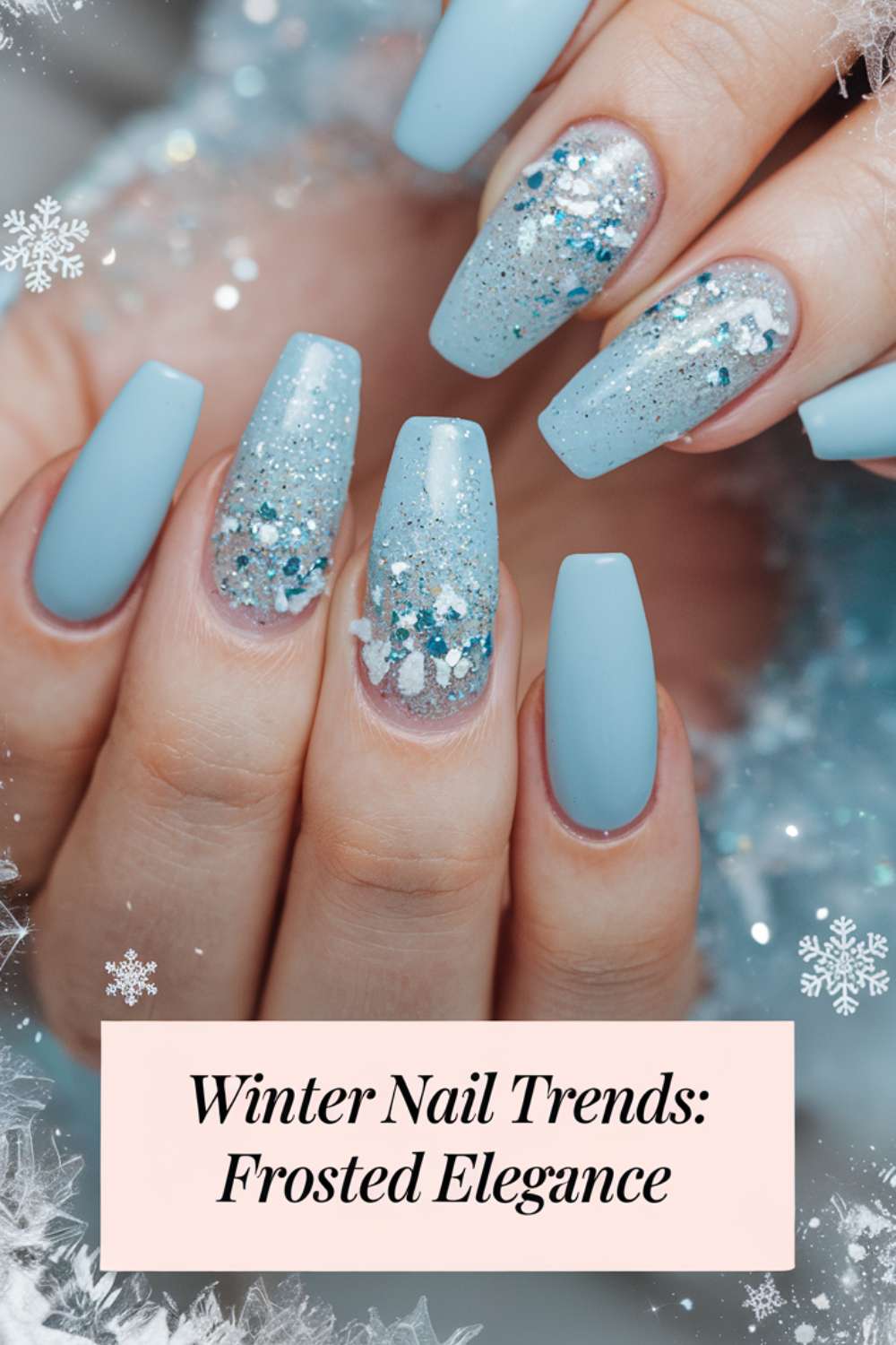 Frosted Elegance nail art trends