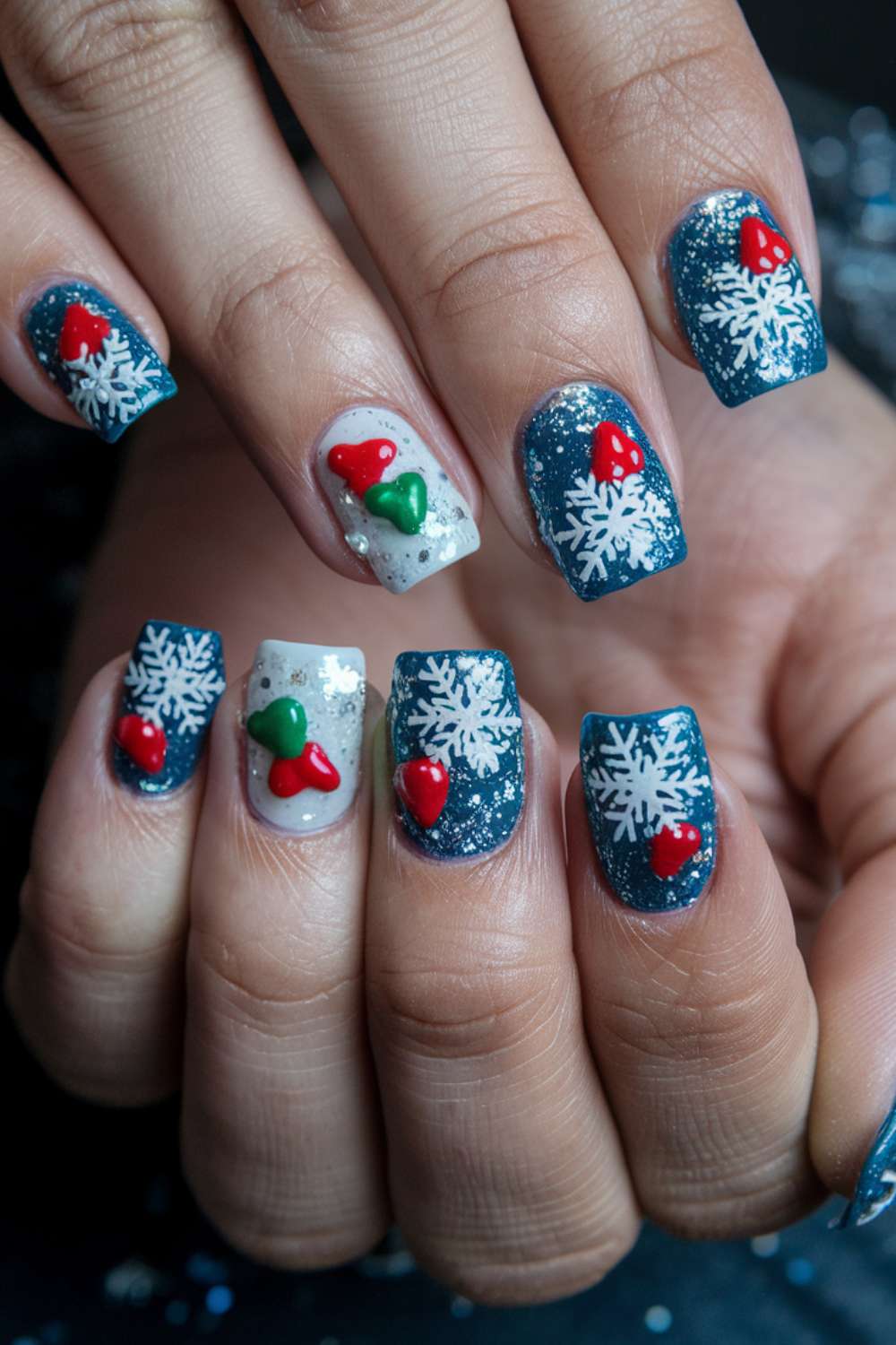 Glitter Glam nail art