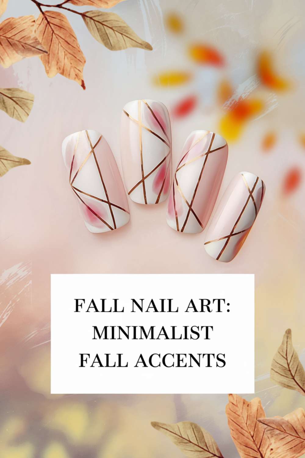 Minimalist Fall Accents nail art