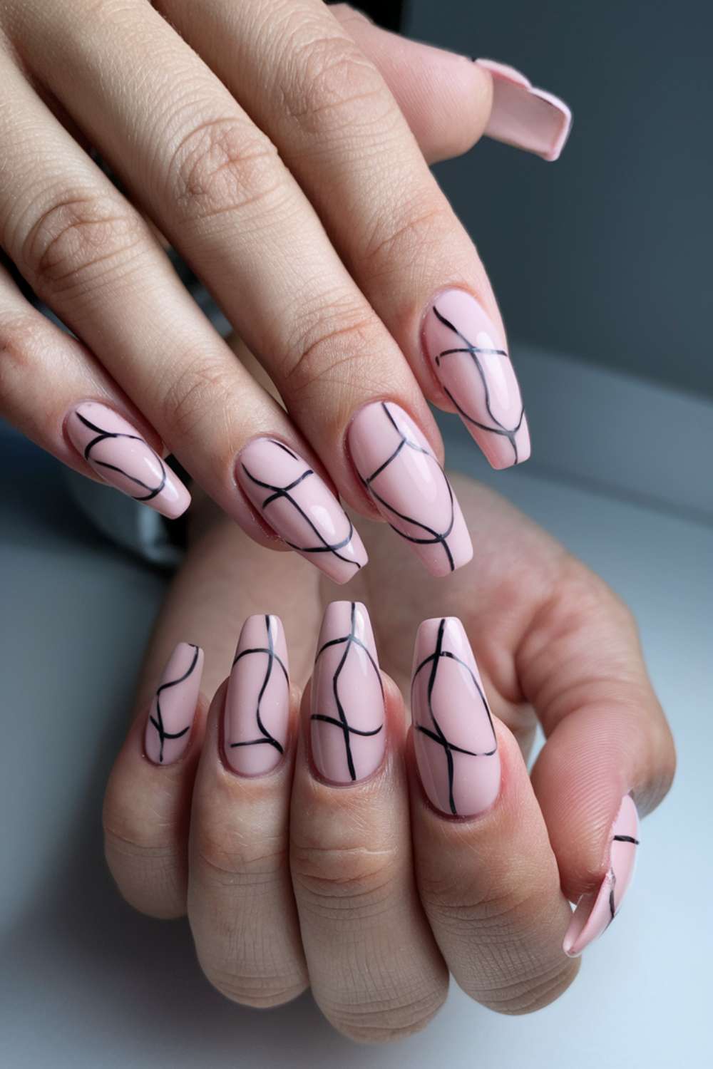 Minimalist Line Art Nails art design ideas