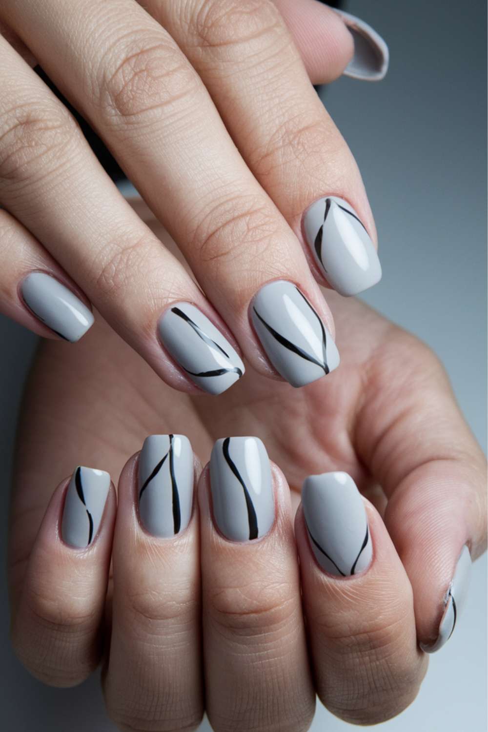 Monochrome Minimalism nail art design ideas
