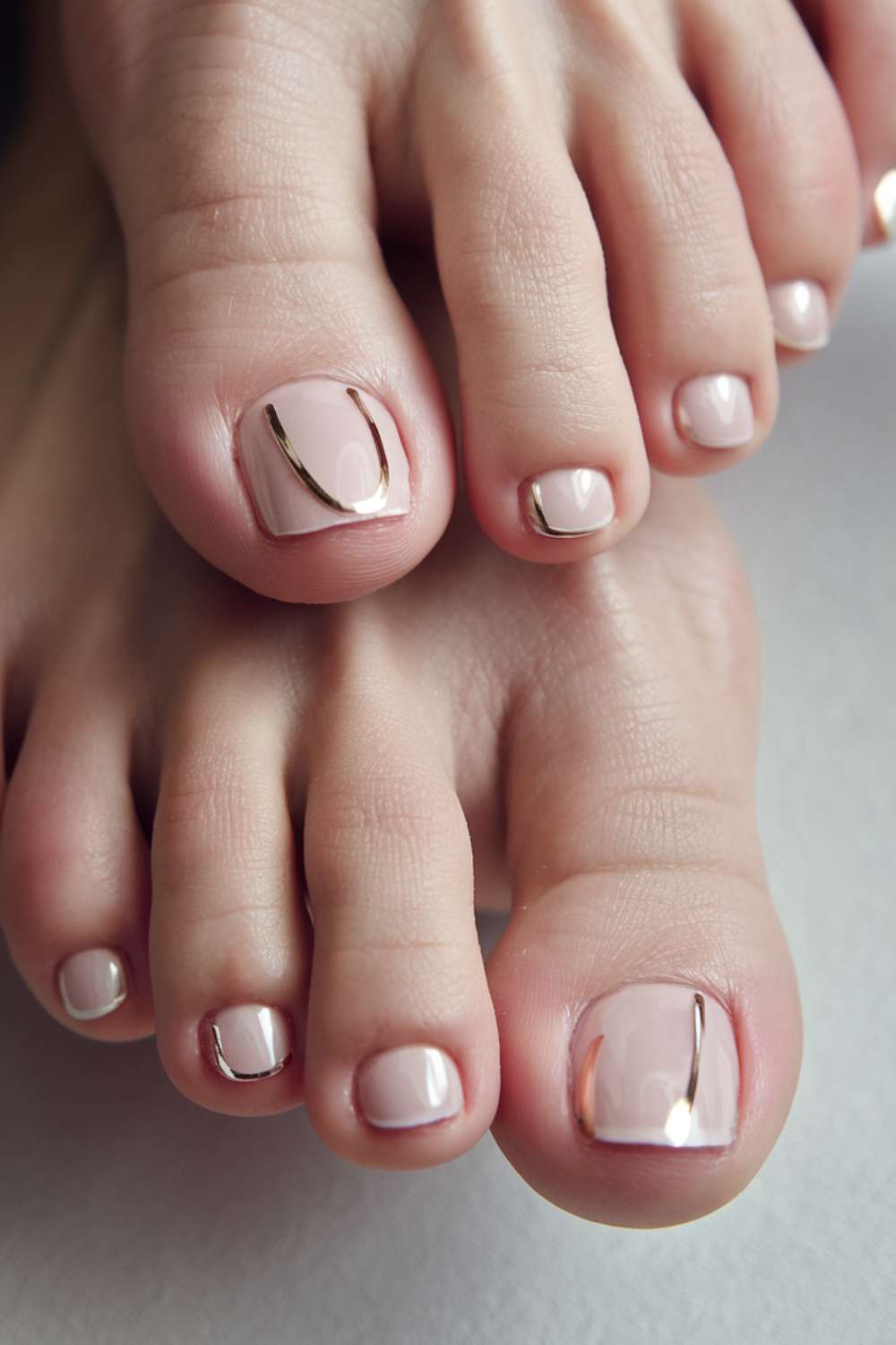 Nude Nails with Subtle Accents