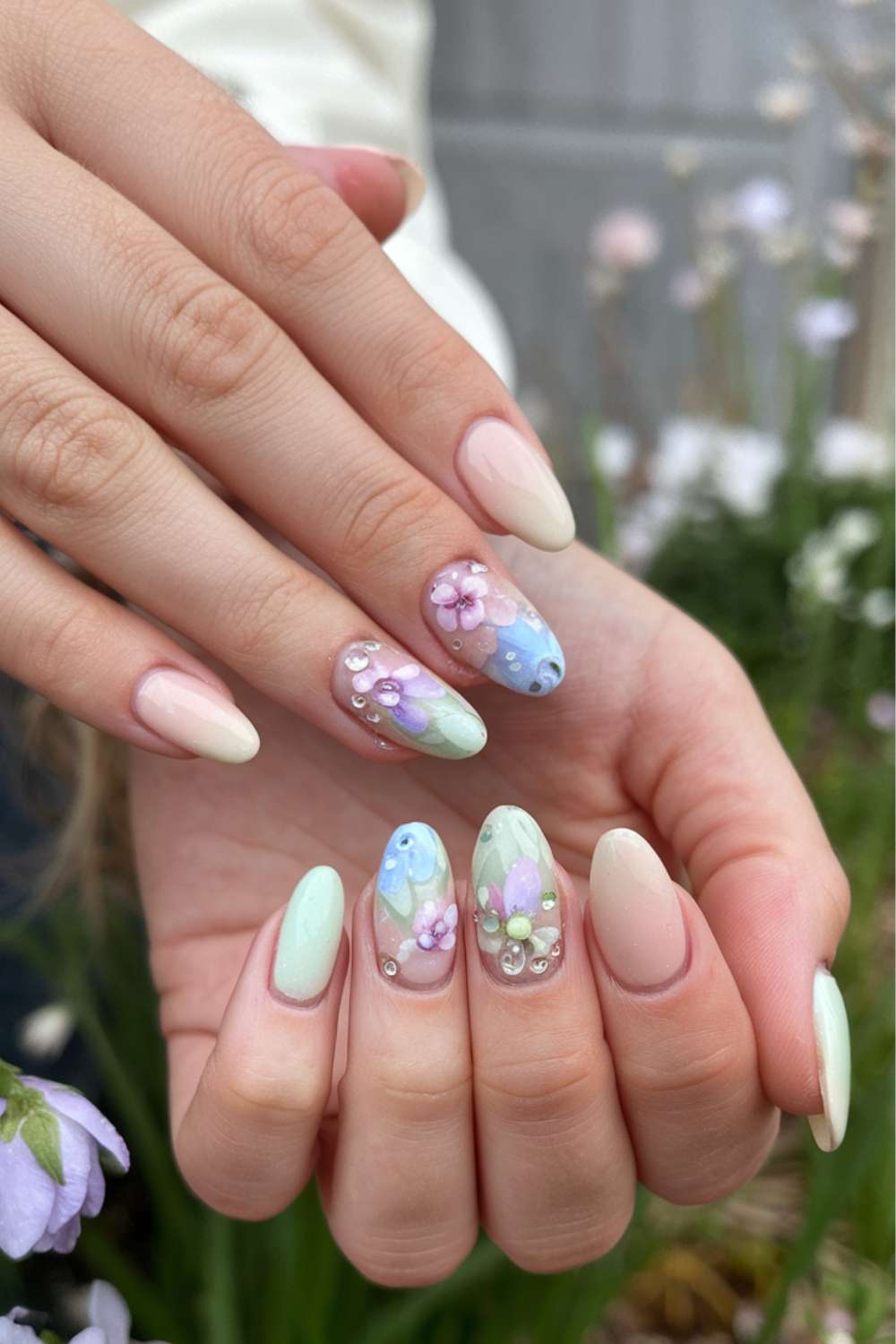 Pastel Bloom Nails art design ideas