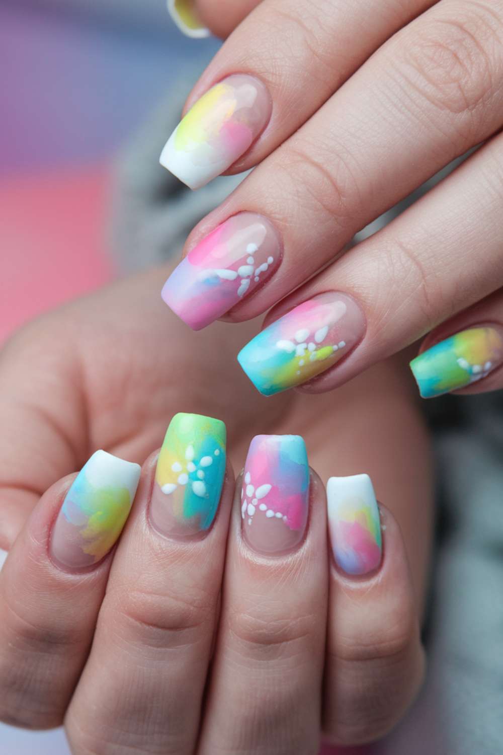 Pastel Dream Elegant Nail Art design