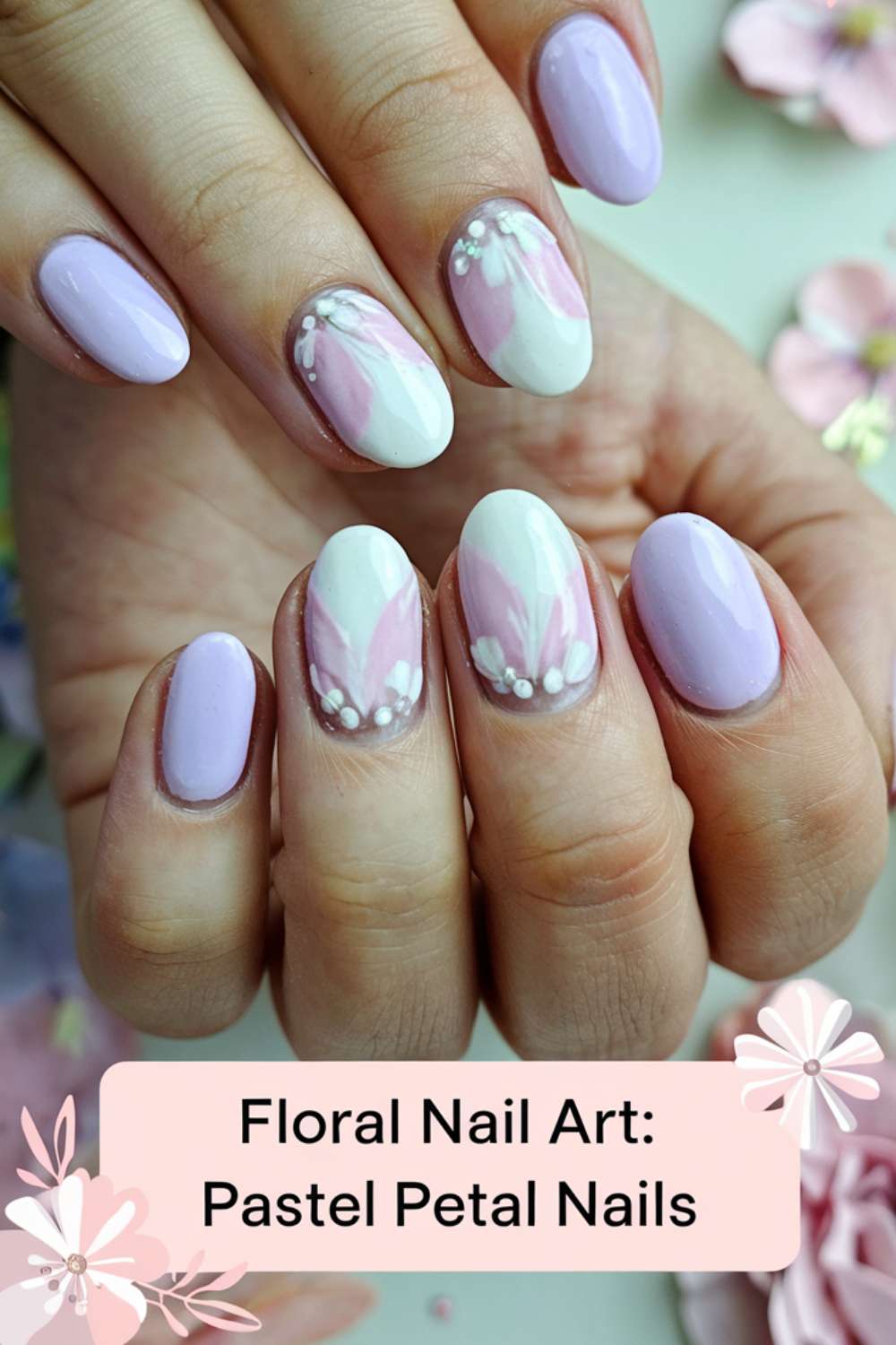 Pastel Petal Nails art design ideas
