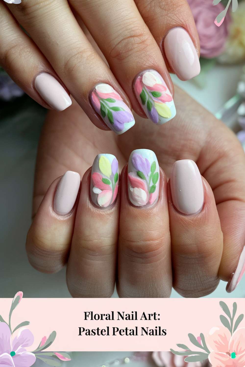 Pastel Petal Nails art design
