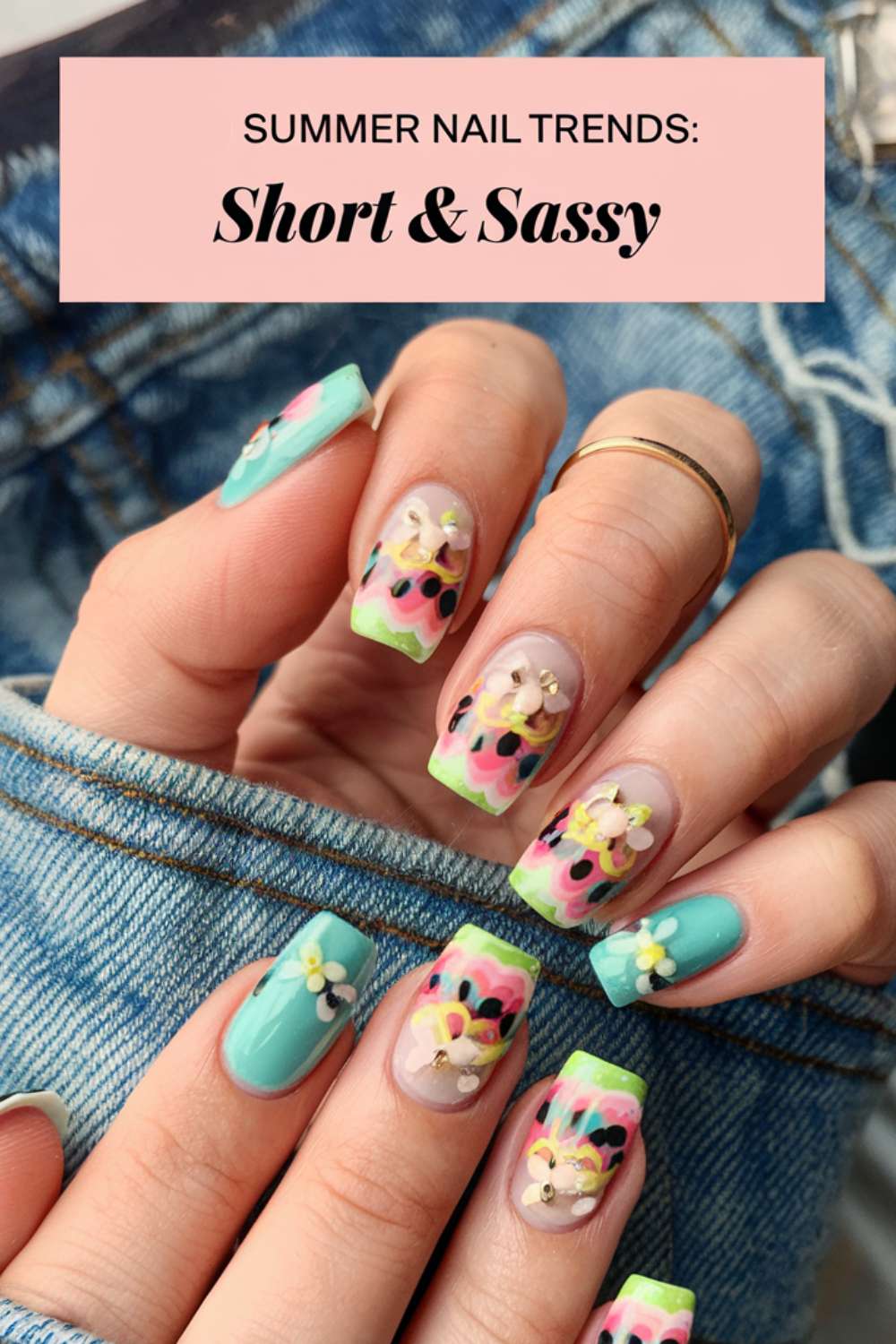 Short & Sassy nail art design