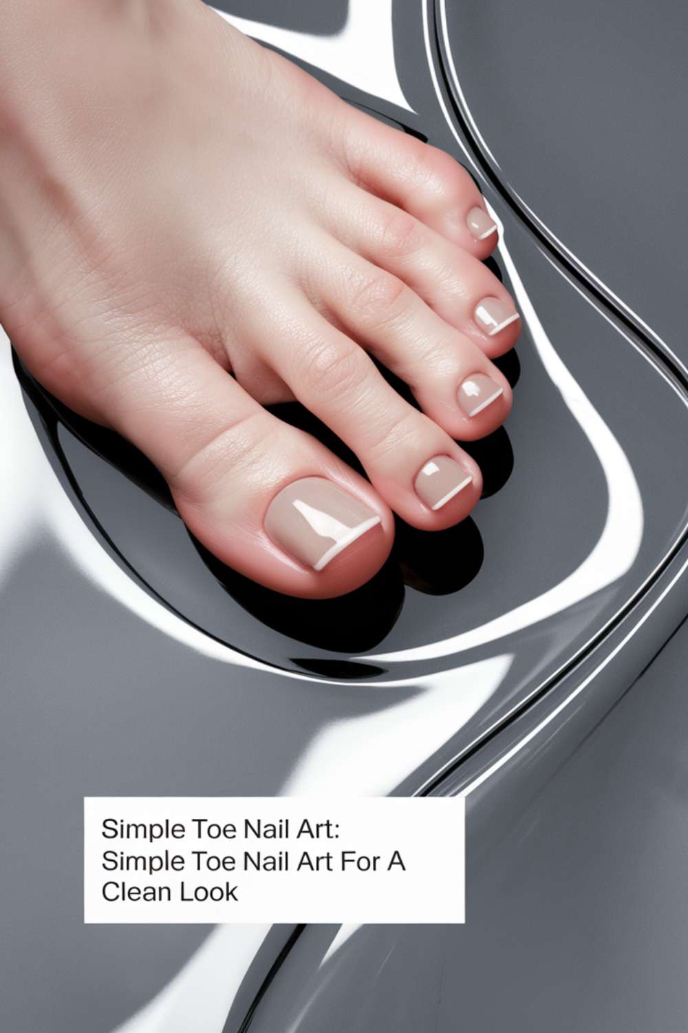 Simple Toe Nail Art for a Clean Look