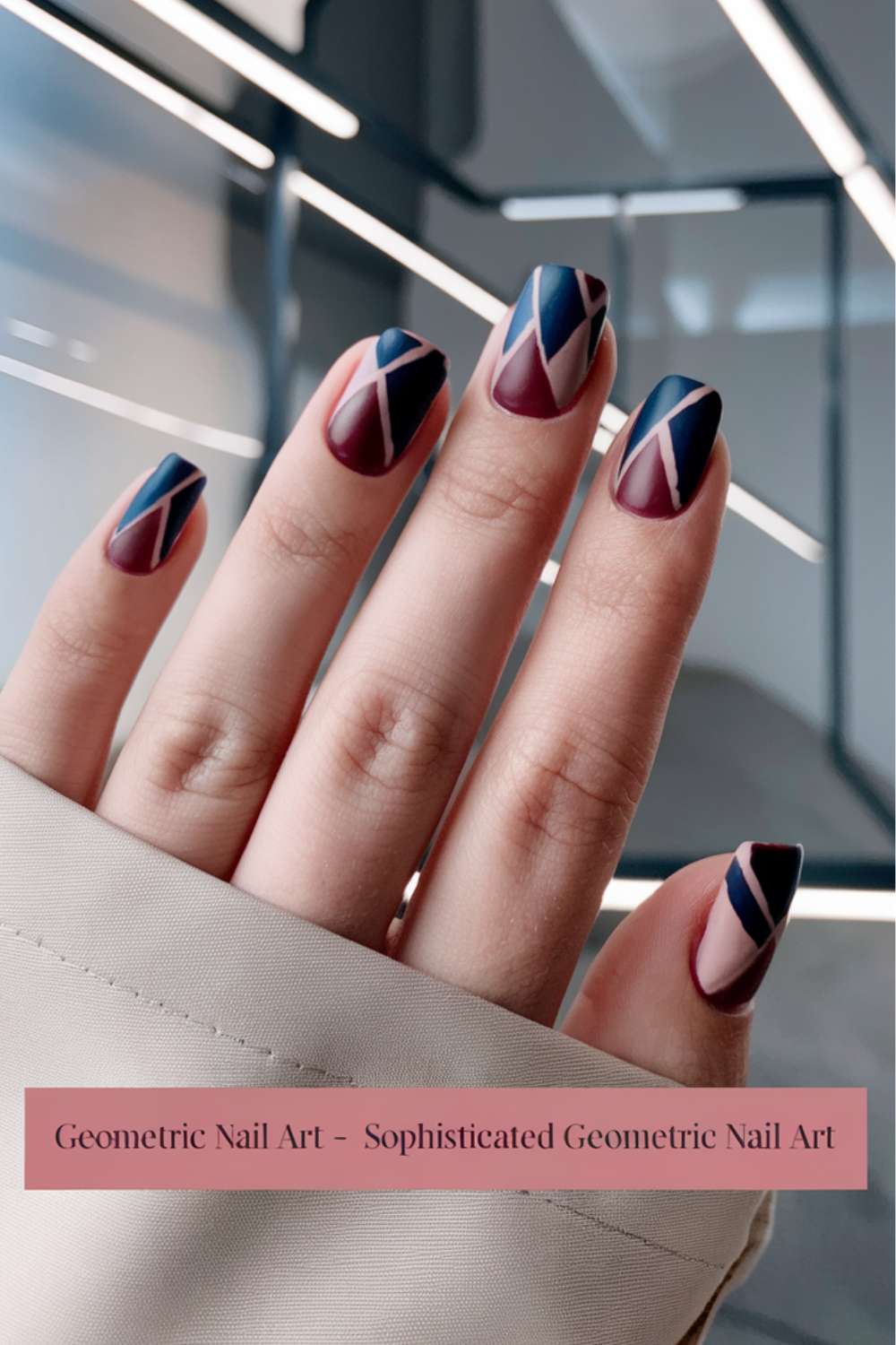 Sophisticated Geometric Nail Art ideas