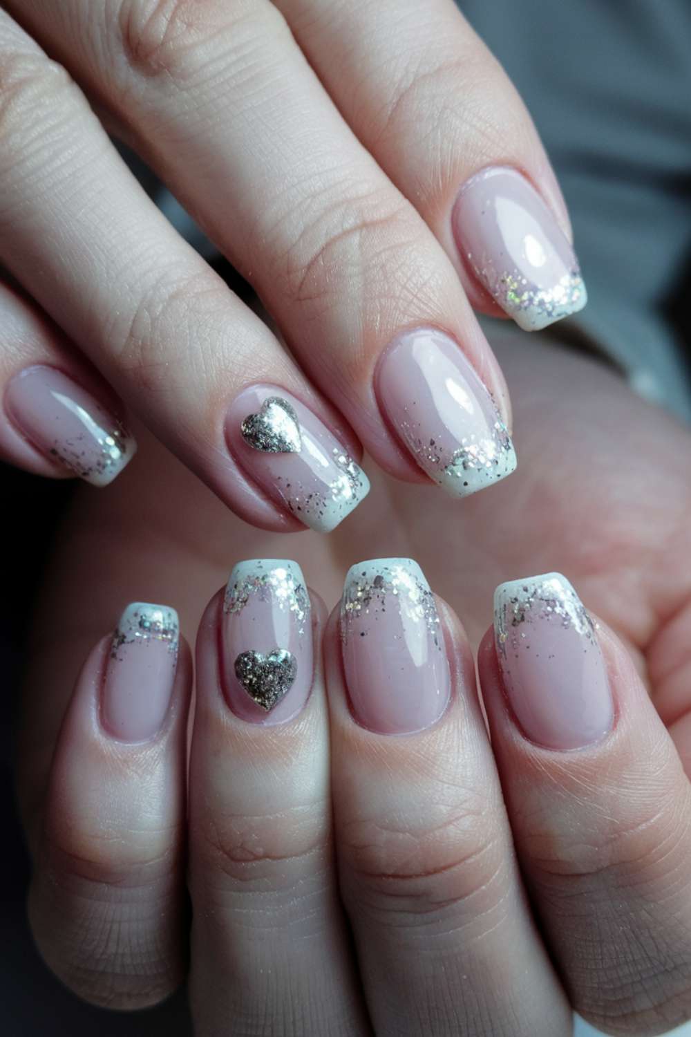 Subtle Sparkle Classy Nails art