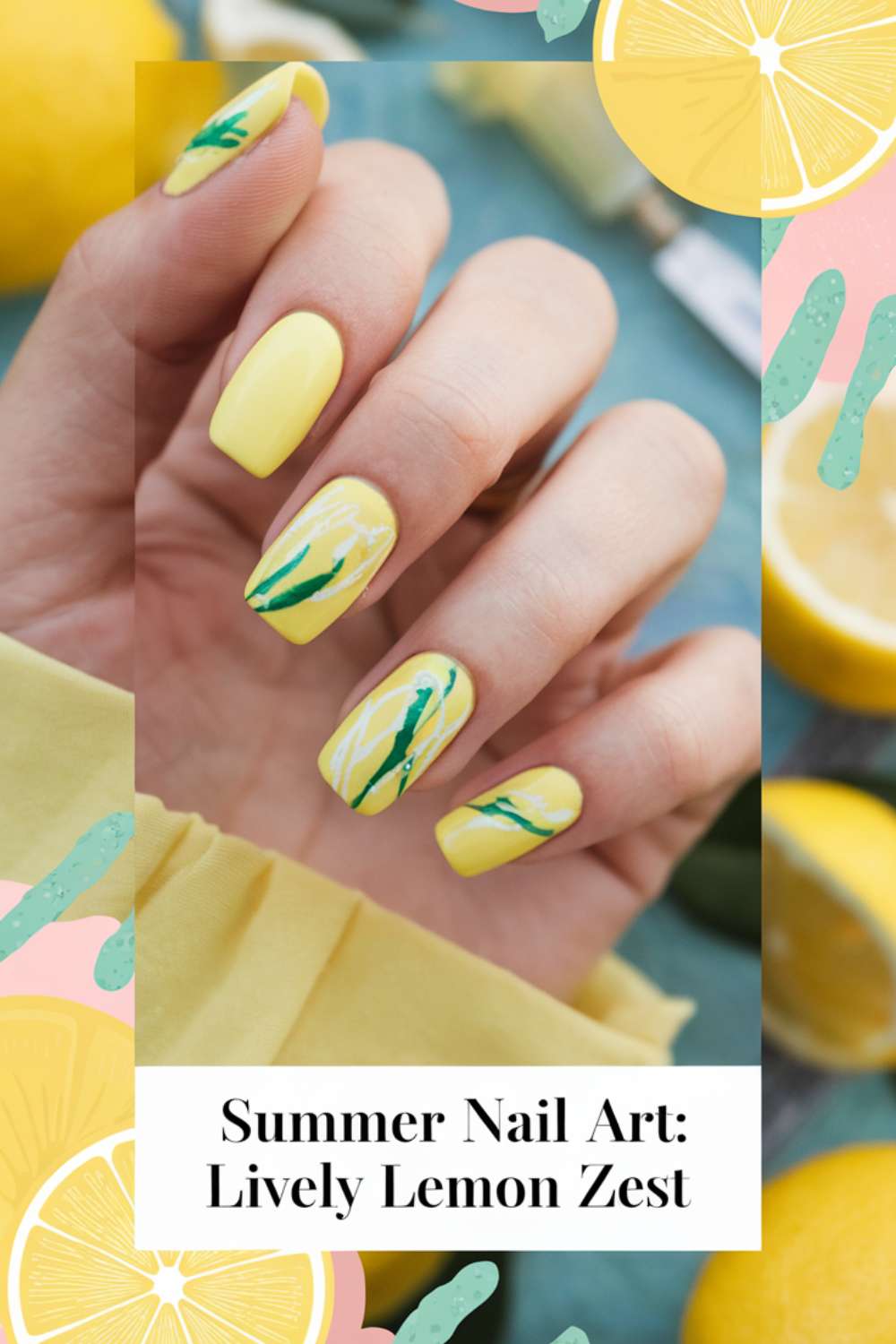 Summer - Lively Lemon Zest nail