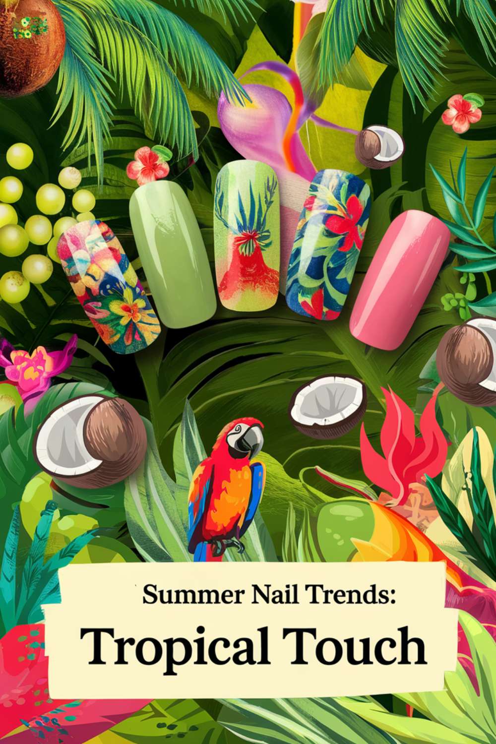 Tropical Touch nail arts