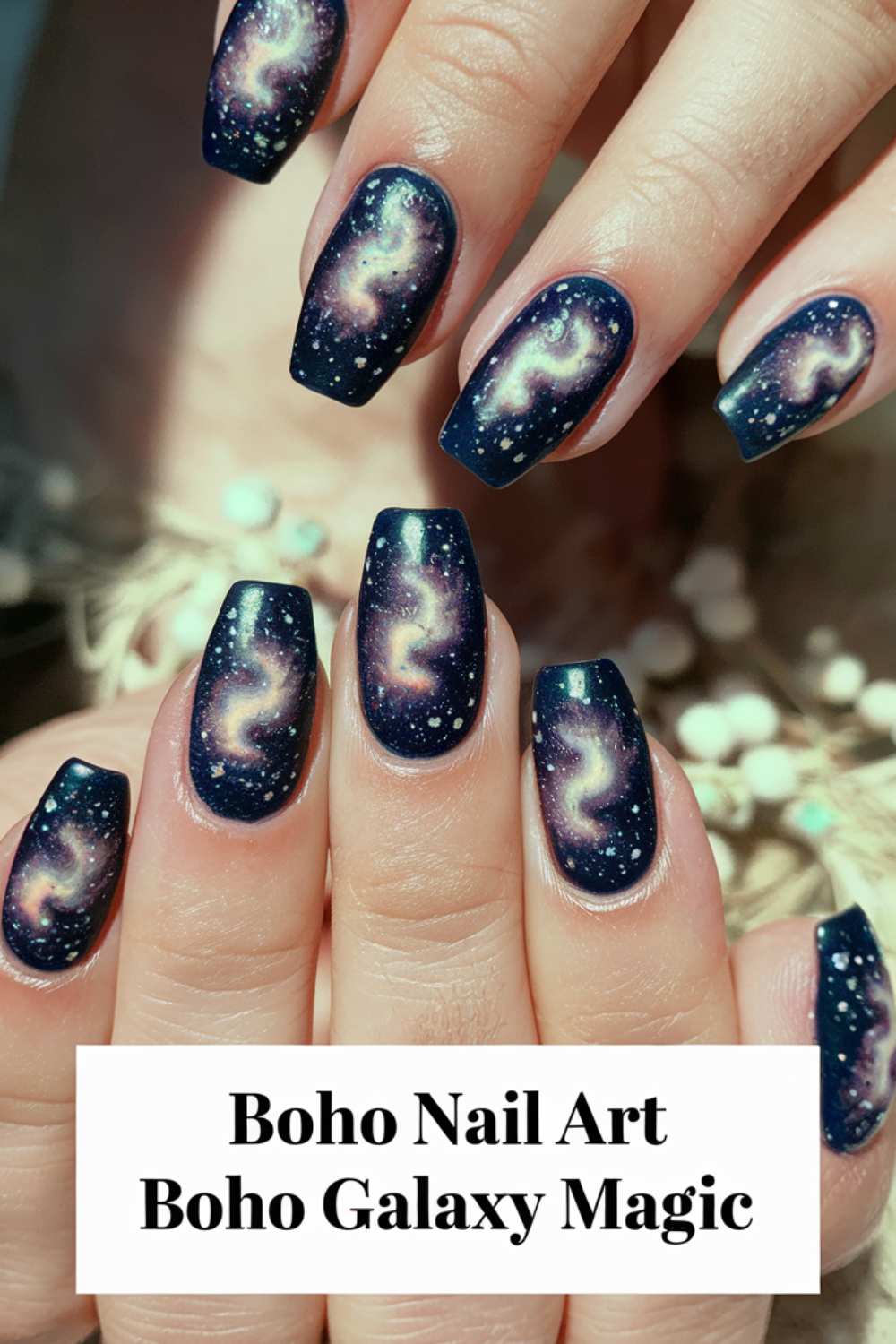 Boho Galaxy Magic Nail Art ideas