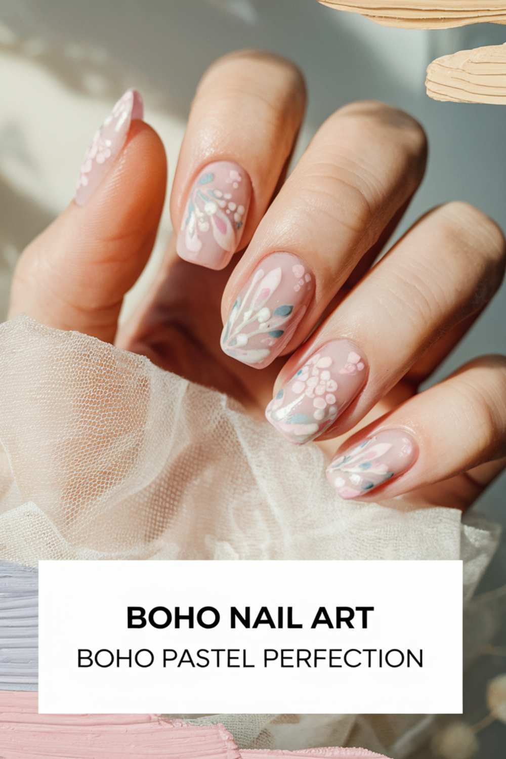 Boho Pastel Perfection Nail Art ideas