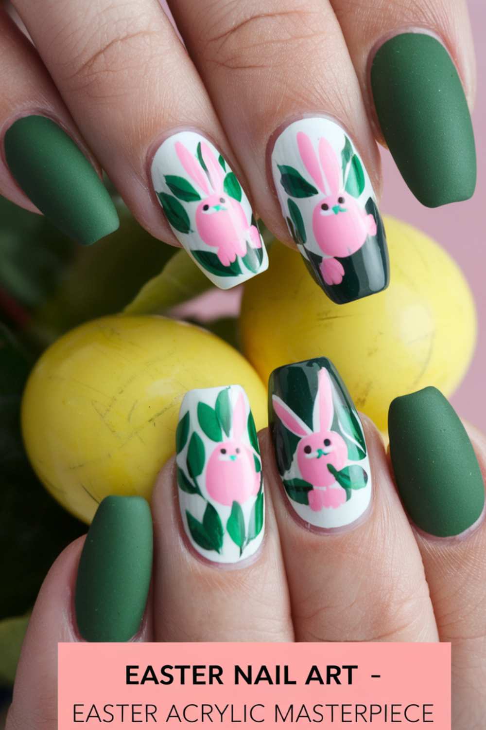 Easter Acrylic Masterpiece Nail Art