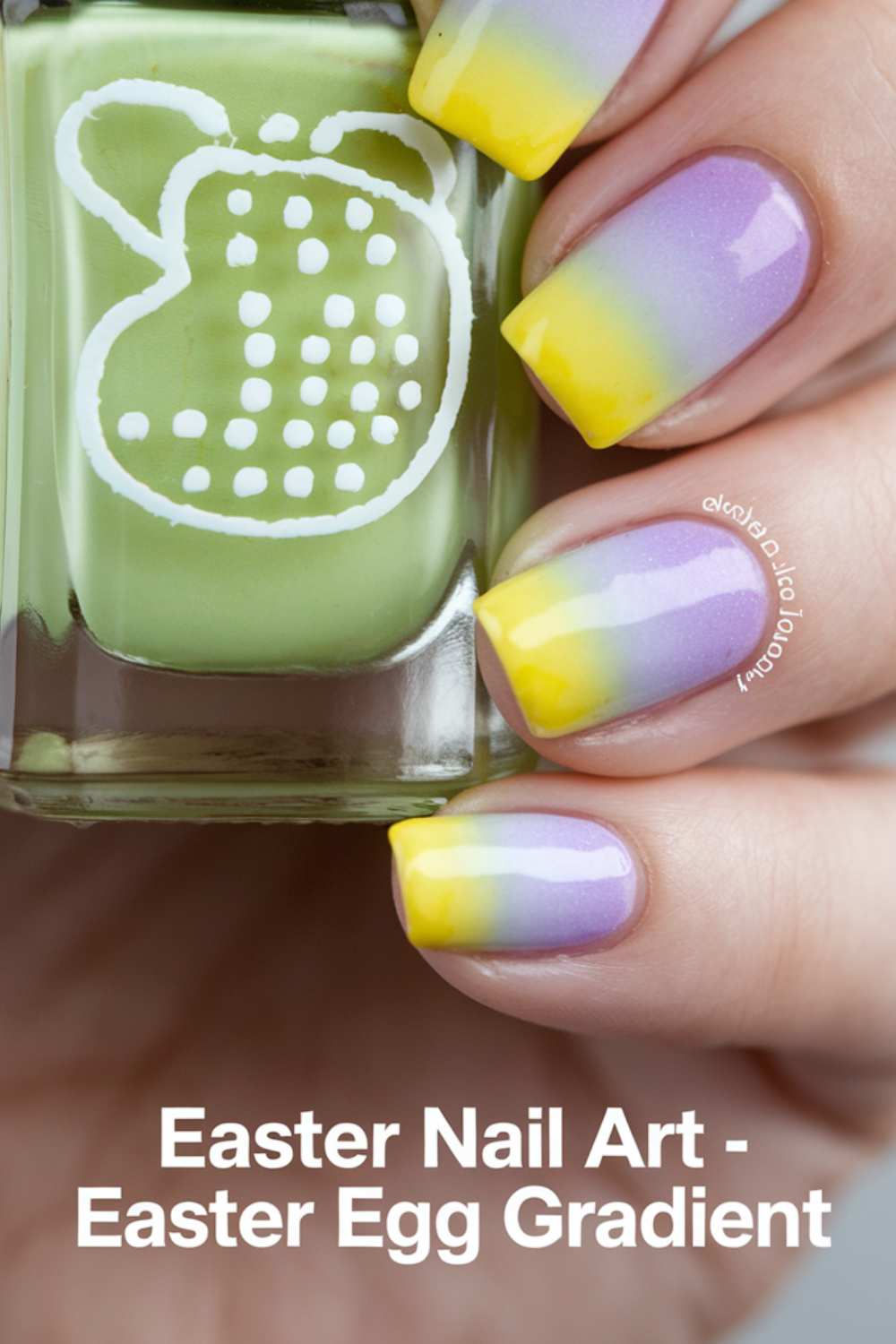 Easter Egg Gradient Nail Art ideas