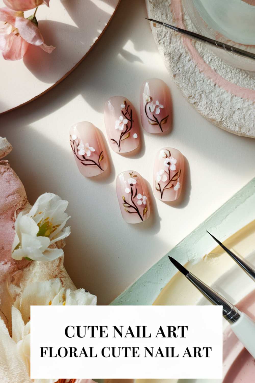 Floral Cute Nail Art