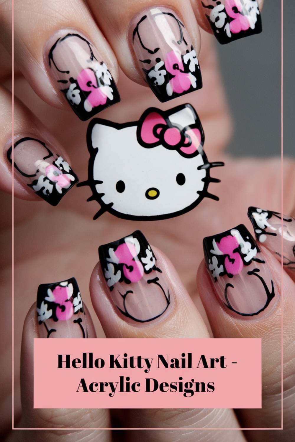 Hello Kitty Acrylic Nail Designs ideas