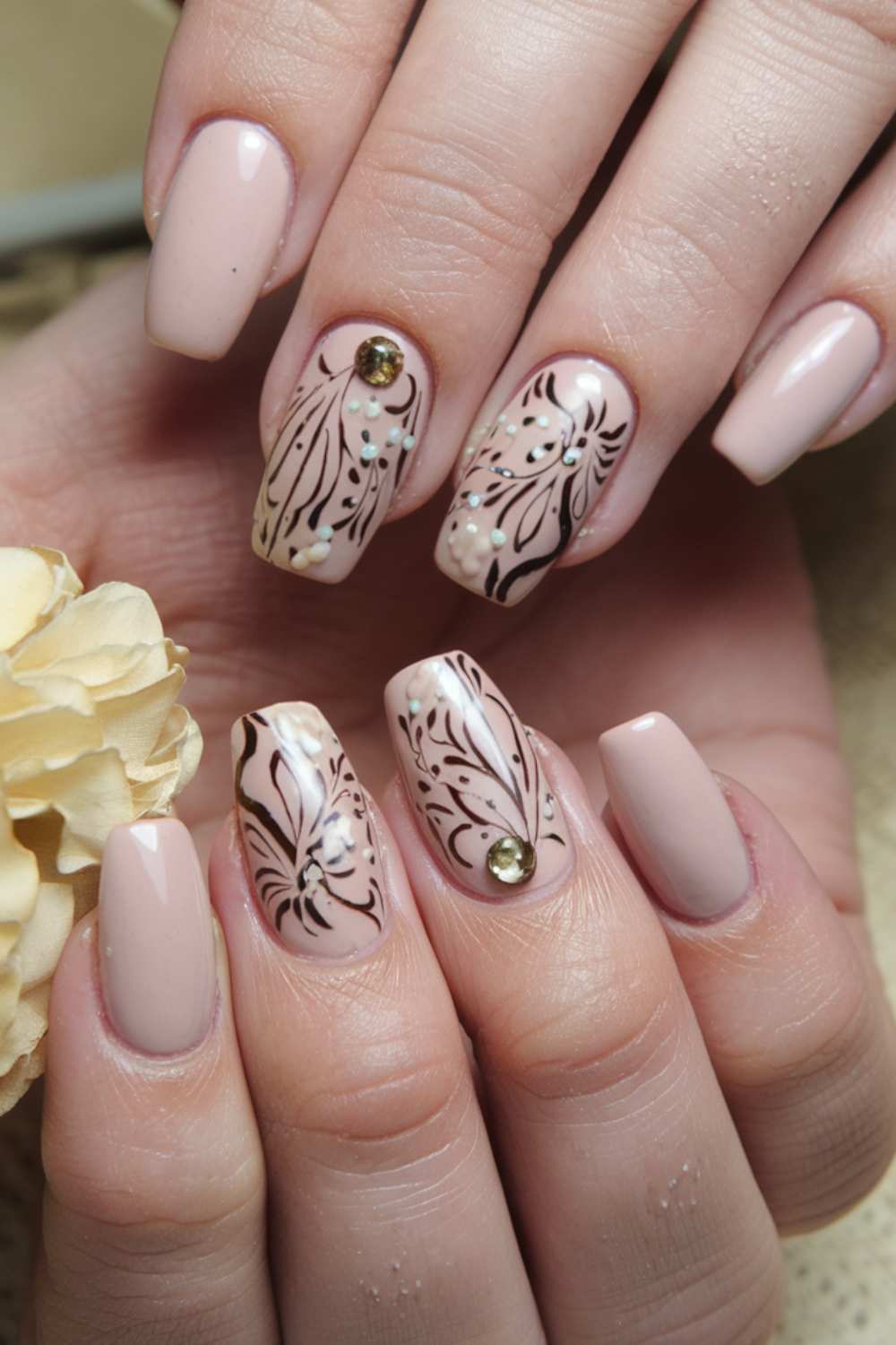 Vintage Boho Nostalgia Nail Art